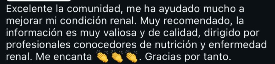 Testimonio de una paciente de la comunidad Renal Power